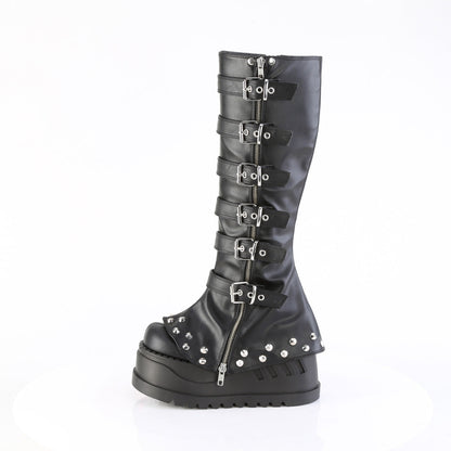 Demonia Cult Everyday | "Stomp-223" Boots - Black Vegan Leather