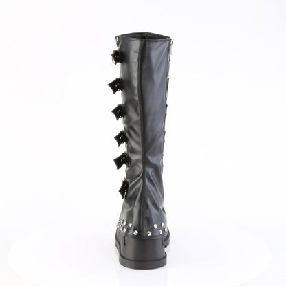 Demonia Cult Everyday | "Stomp-223" Boots - Black Vegan Leather