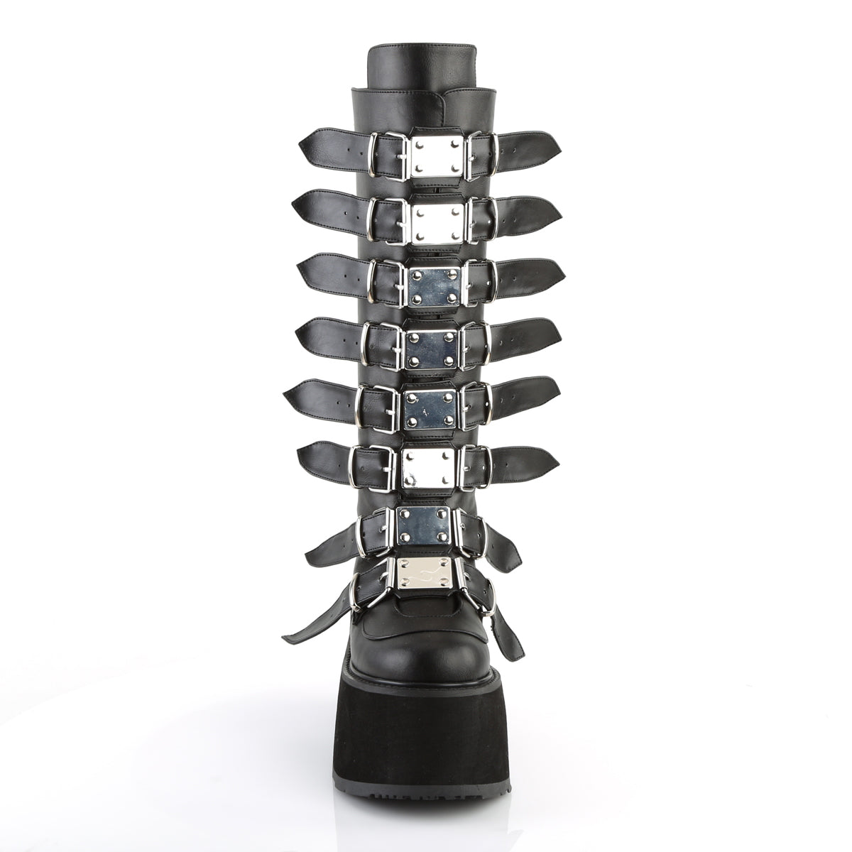 Demonia Cult Value | "Damned-318" Boots - Black Vegan Leather