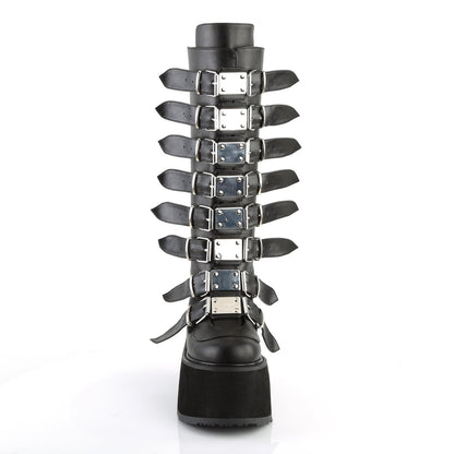 Demonia Cult Value | "Damned-318" Boots - Black Vegan Leather