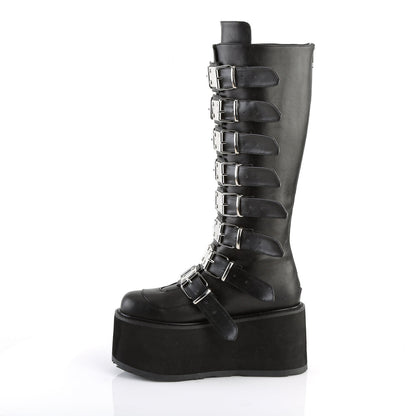 Demonia Cult Value | "Damned-318" Boots - Black Vegan Leather