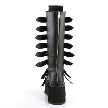 Demonia Cult Value | "Damned-318" Boots - Black Vegan Leather