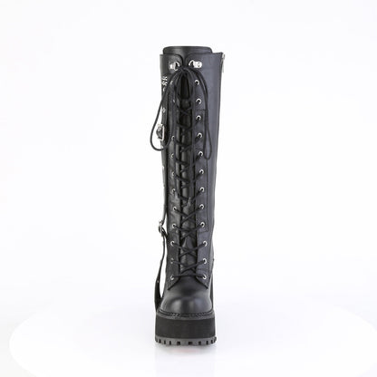 Demonia Cult Great Value | "Assault-218" Boots - Black Vegan Leather