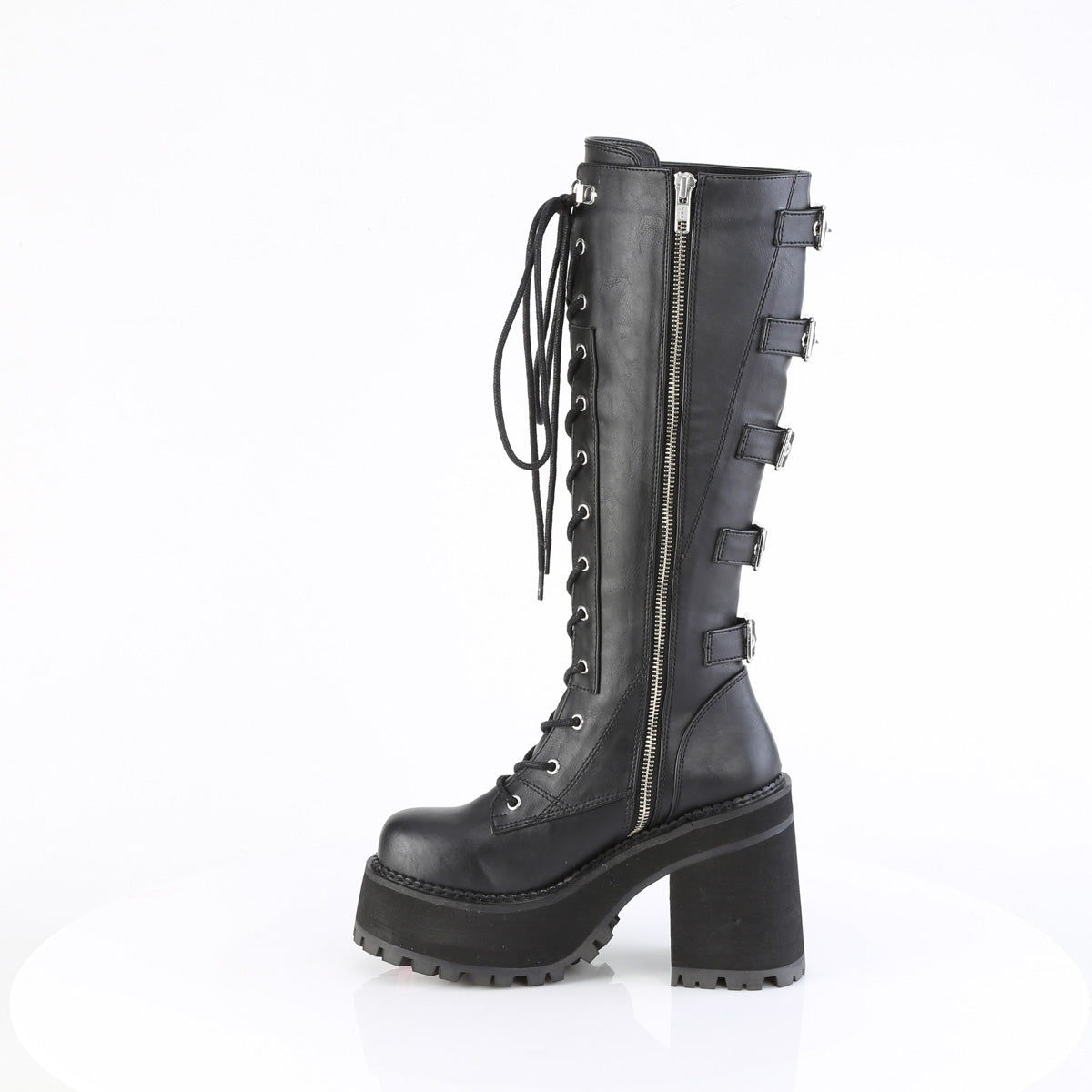 Demonia Cult Great Value | "Assault-218" Boots - Black Vegan Leather