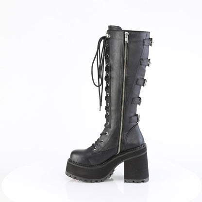 Demonia Cult Great Value | "Assault-218" Boots - Black Vegan Leather