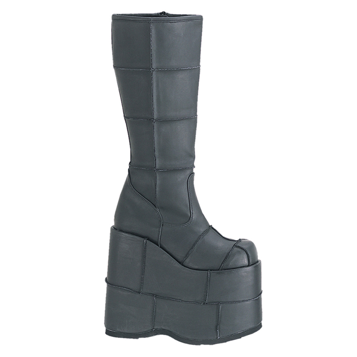 Demonia Cult Latest | "Stack-301" Boots - Black Vegan Leather