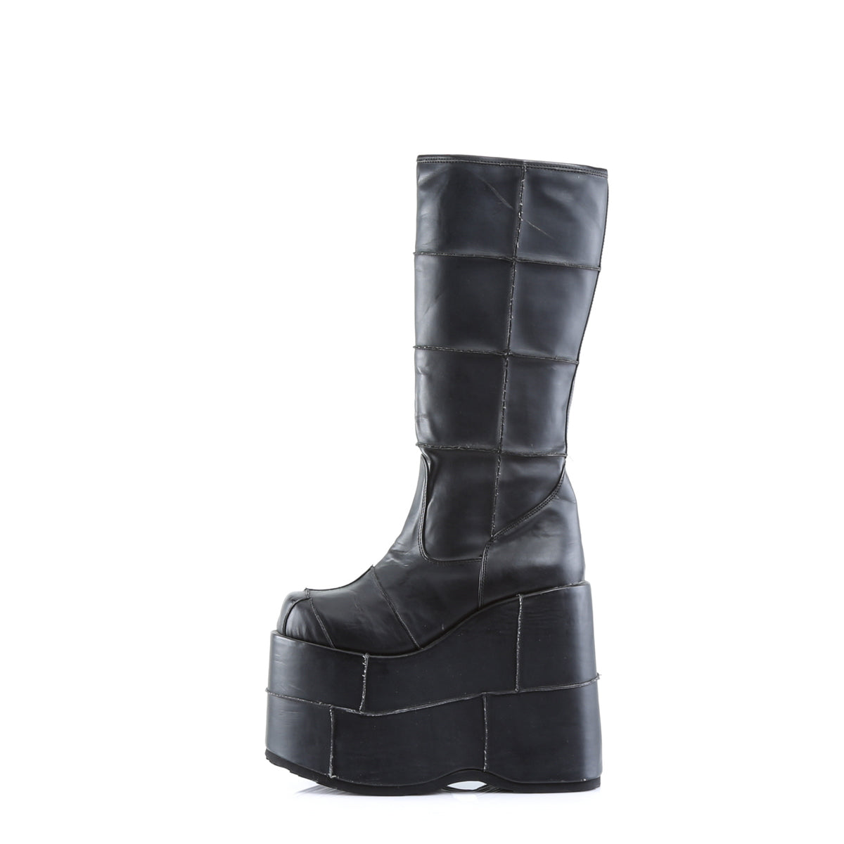 Demonia Cult Latest | "Stack-301" Boots - Black Vegan Leather