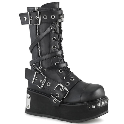Demonia Cult Quality | "Trashville-250" Boots - Black Vegan Leather
