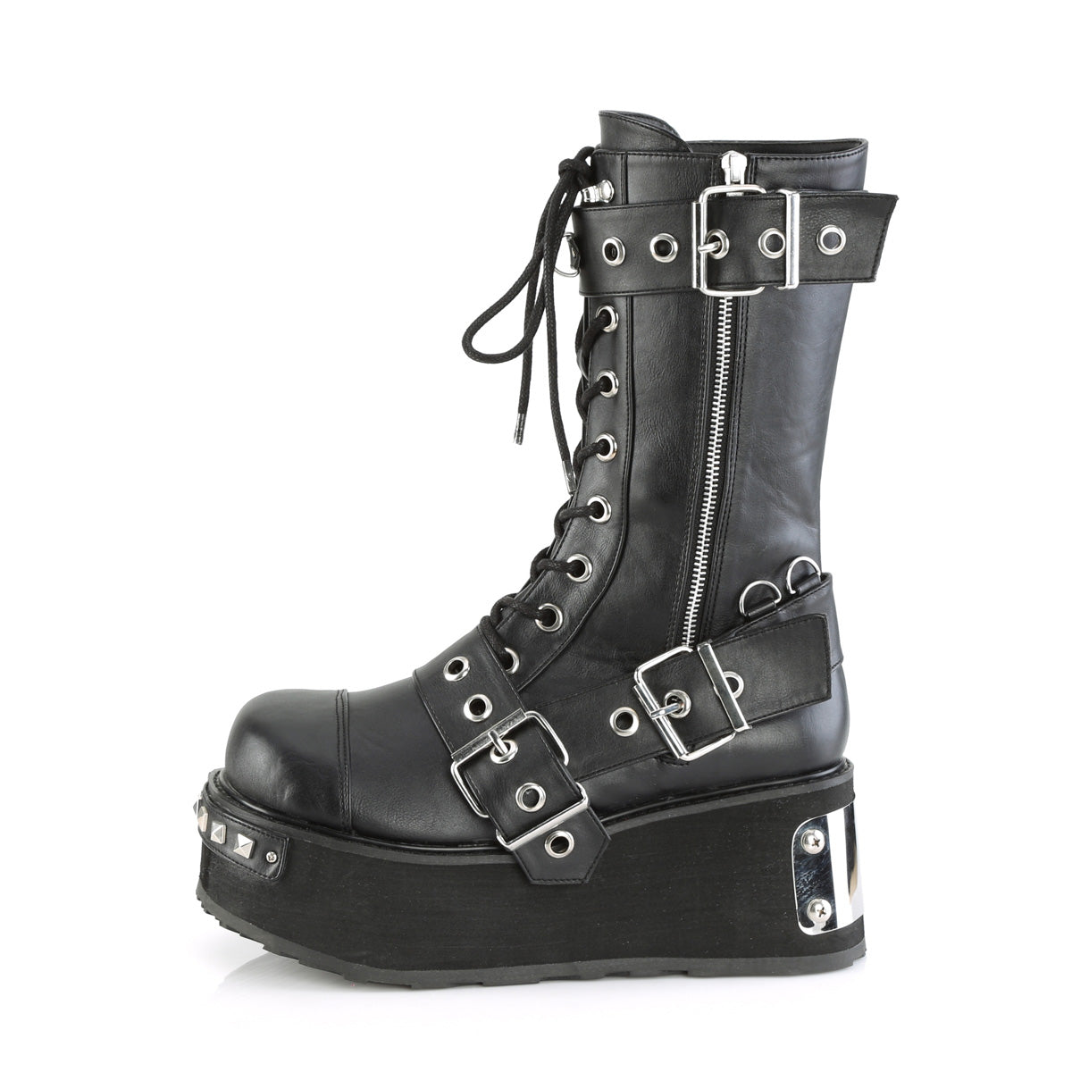 Demonia Cult Quality | "Trashville-250" Boots - Black Vegan Leather