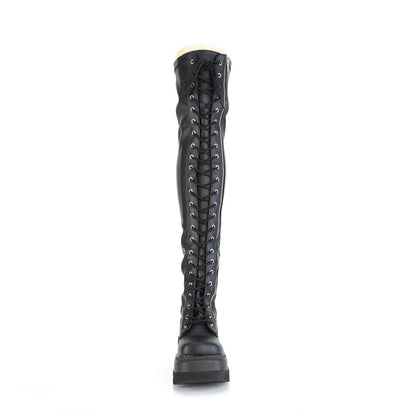 Demonia Cult Essential | "Shaker-374" Boots - Black Str. Vegan Leather
