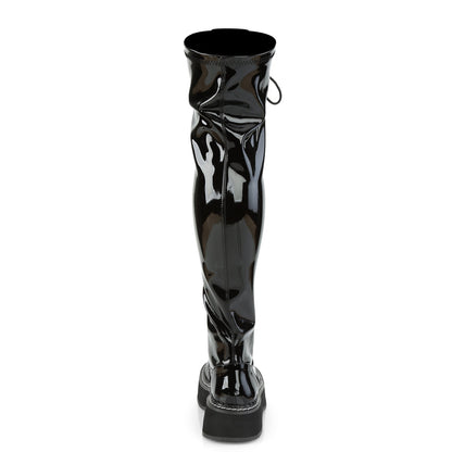 Demonia Cult Signature | "Emily-375" Boots - Black Patent