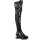Black Stretch Vegan Leather