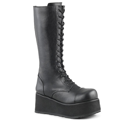 Demonia Cult Essential | "Trashville-502" Boots - Black Vegan Leather