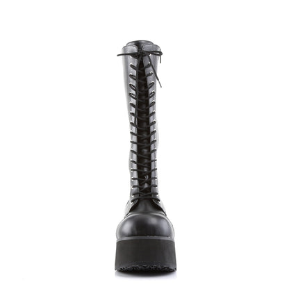 Demonia Cult Essential | "Trashville-502" Boots - Black Vegan Leather