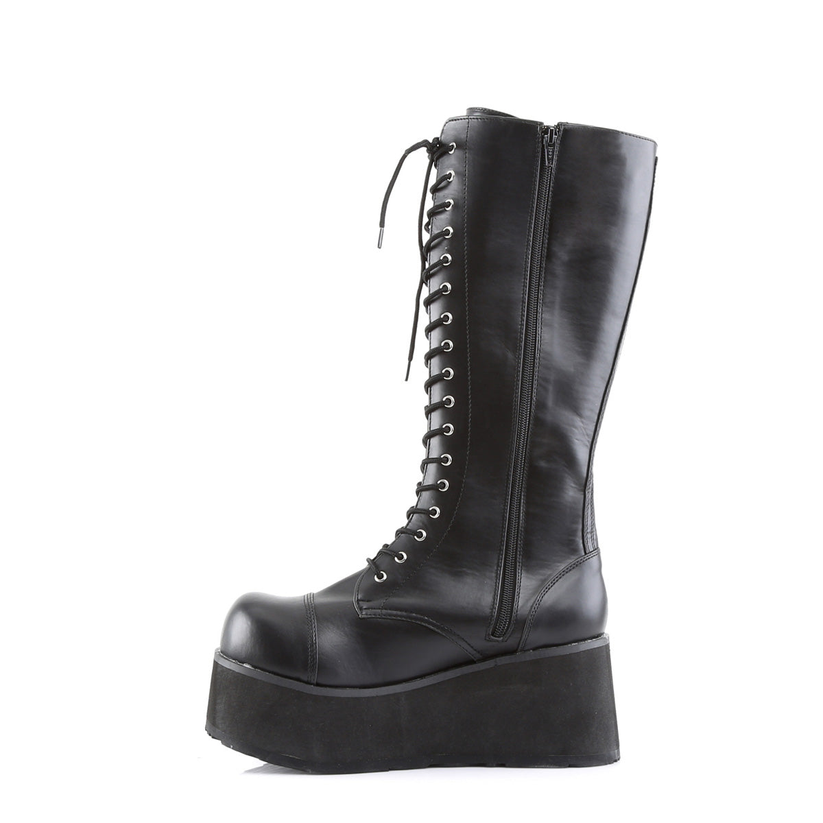 Demonia Cult Essential | "Trashville-502" Boots - Black Vegan Leather