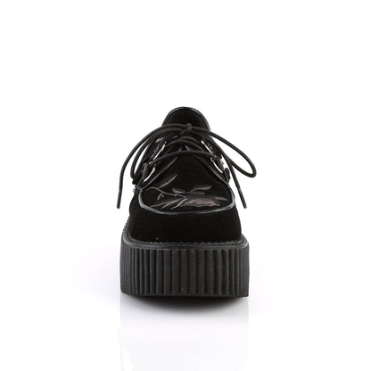 Demonia Cult Great Value | "Creeper-219" Creepers - Black Velvet