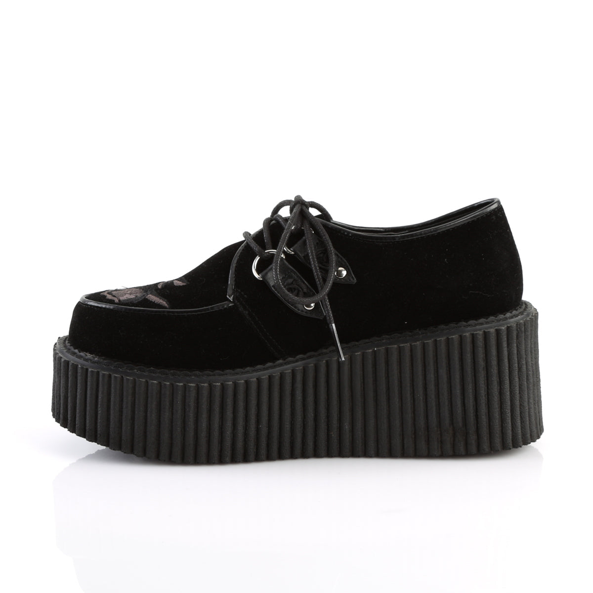Demonia Cult Great Value | "Creeper-219" Creepers - Black Velvet