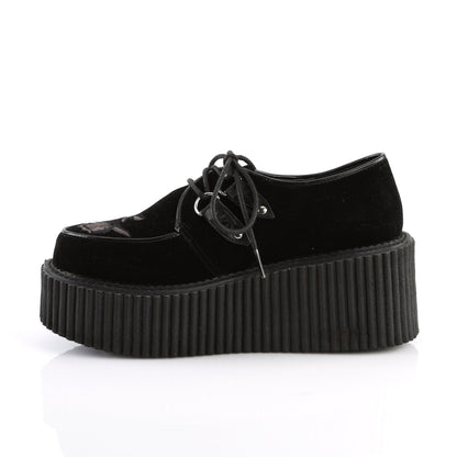 Demonia Cult Great Value | "Creeper-219" Creepers - Black Velvet