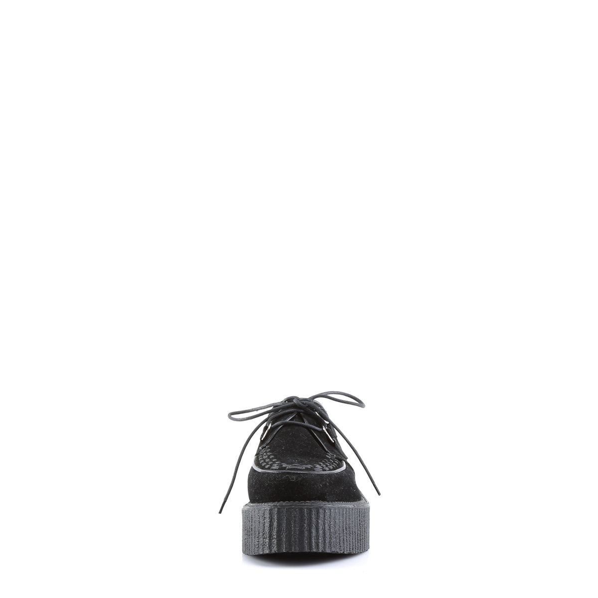 Demonia Cult Exclusive | "V-CREEPER-502S" Creepers - Black Vegan Suede