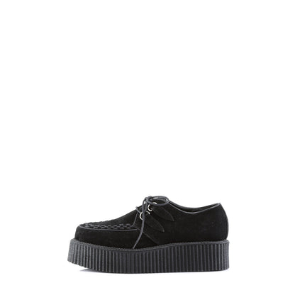 Demonia Cult Exclusive | "V-CREEPER-502S" Creepers - Black Vegan Suede