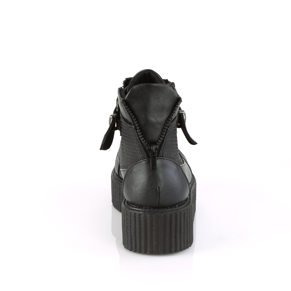 Demonia Cult Classic | "V-CREEPER-566" Creepers - Black Vegan Leather