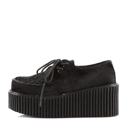 Demonia Cult Everyday | "Creeper-202" Creepers - Black Fur
