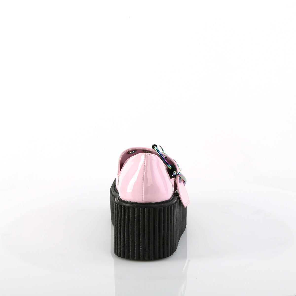 Demonia Cult Value | "Creeper-230" Creepers - Baby Pink Holo Patent