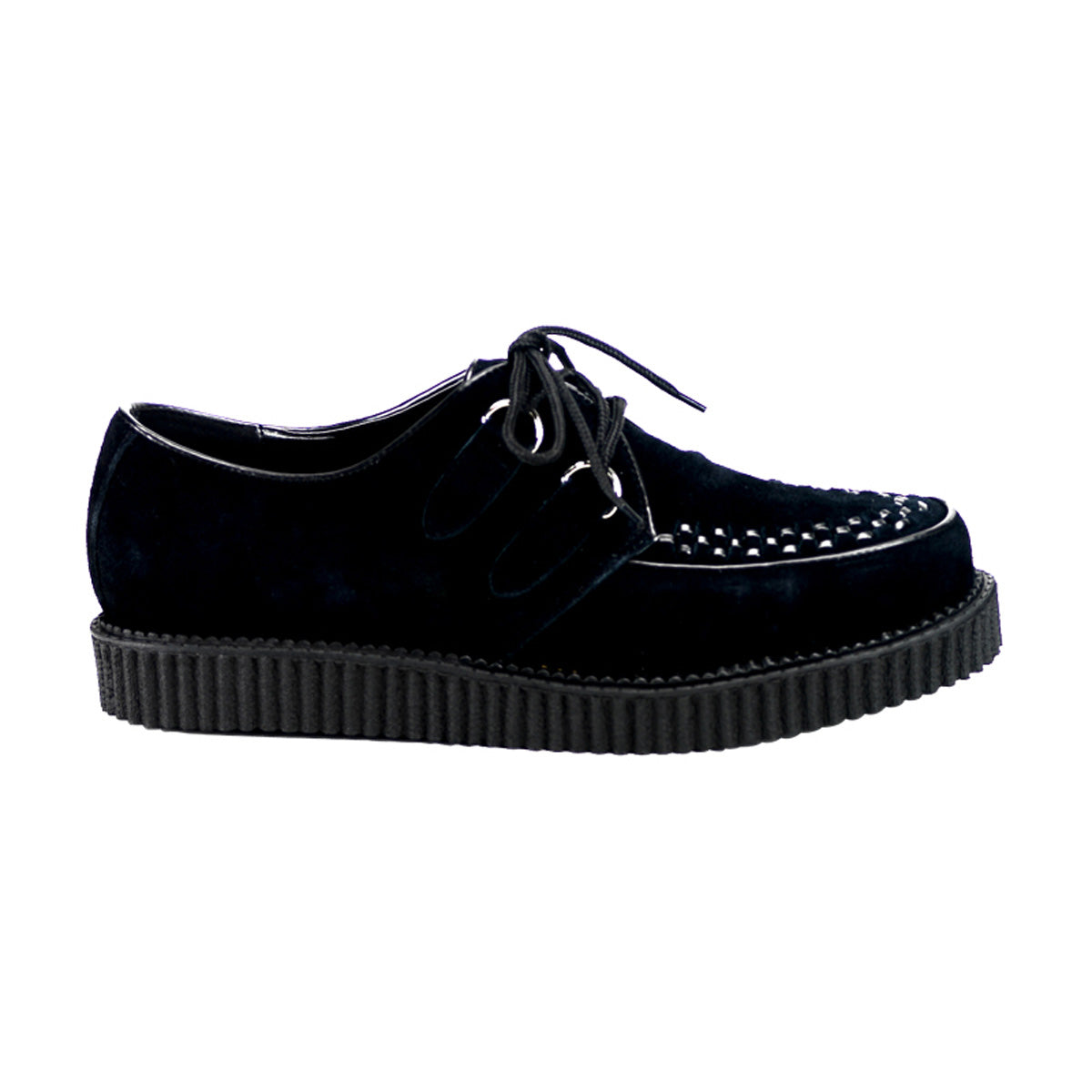 Demonia Cult Quality | "Creeper-602S" Creepers - Black Suede