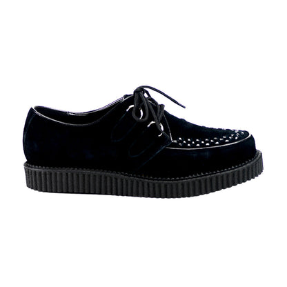 Demonia Cult Quality | "Creeper-602S" Creepers - Black Suede