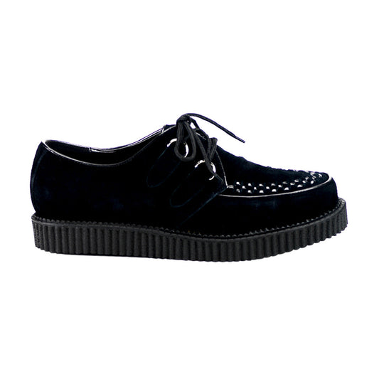 Demonia Cult Quality | "Creeper-602S" Creepers - Black Suede