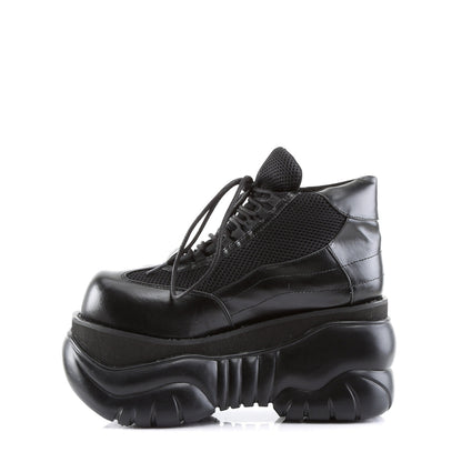 Demonia Cult Essential | "Boxer-01" Platforms - Black Vegan Leather