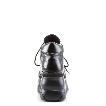 Demonia Cult Essential | "Boxer-01" Platforms - Black Vegan Leather