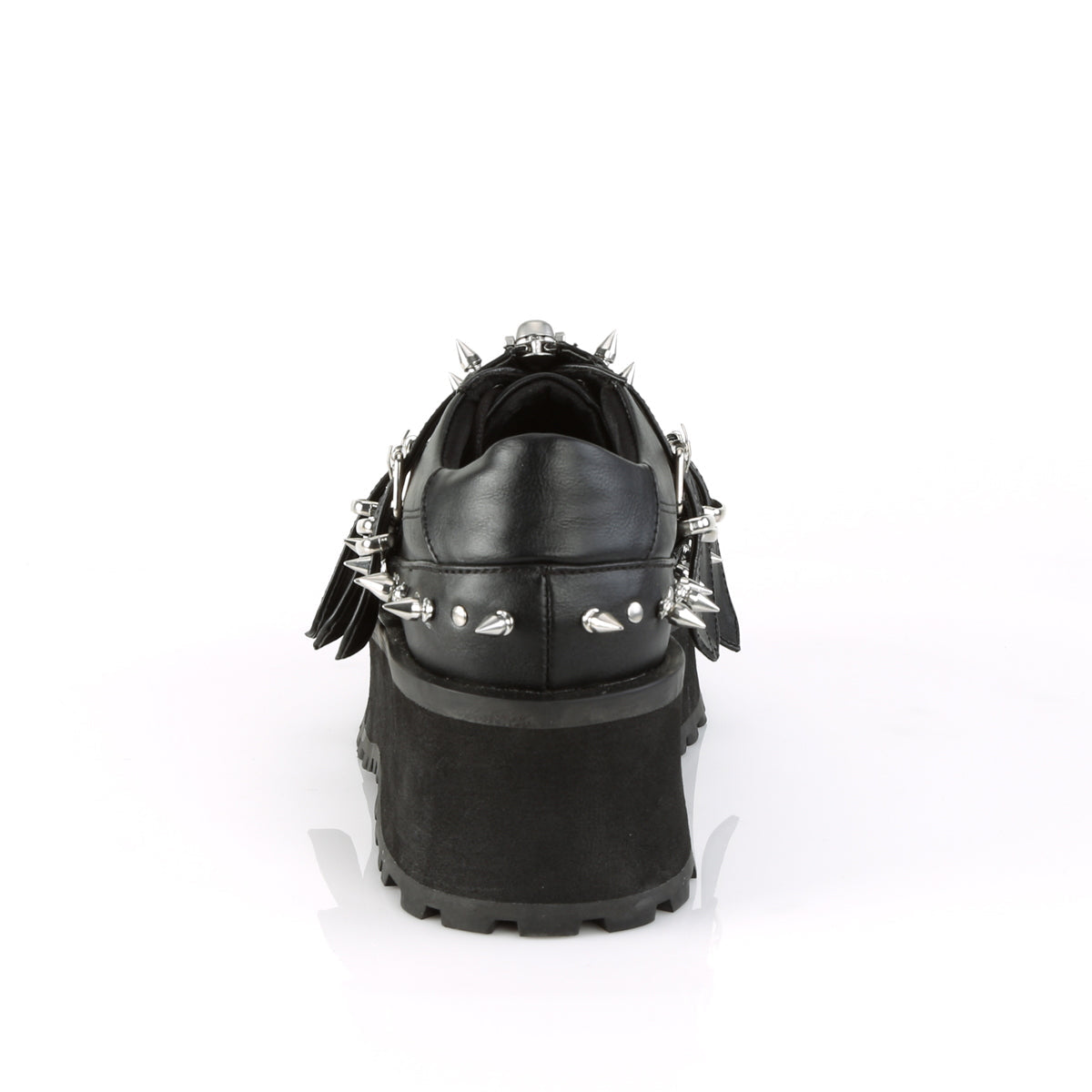Demonia Cult Everyday | "Gravedigger-03" Platforms - Black Vegan Leather
