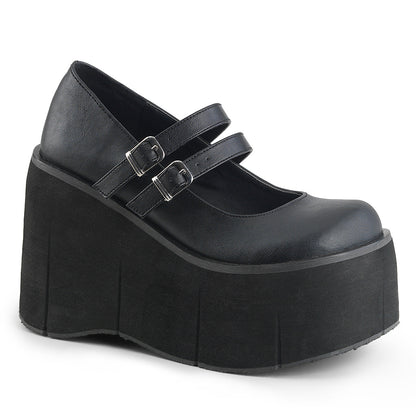 Demonia Cult Value | "Kera-08" Platforms - Black Vegan Leather