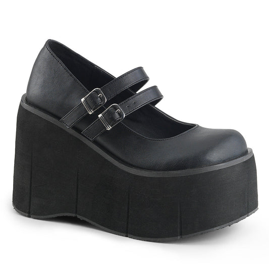 Demonia Cult Value | "Kera-08" Platforms - Black Vegan Leather