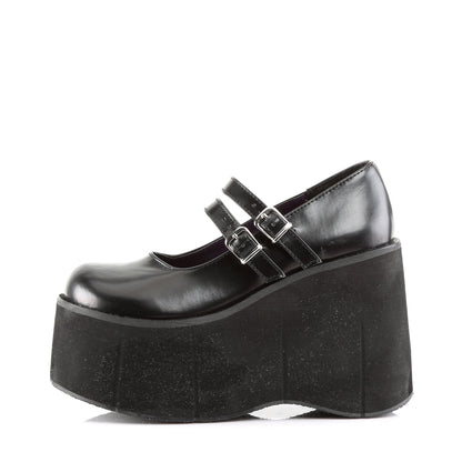 Demonia Cult Value | "Kera-08" Platforms - Black Vegan Leather