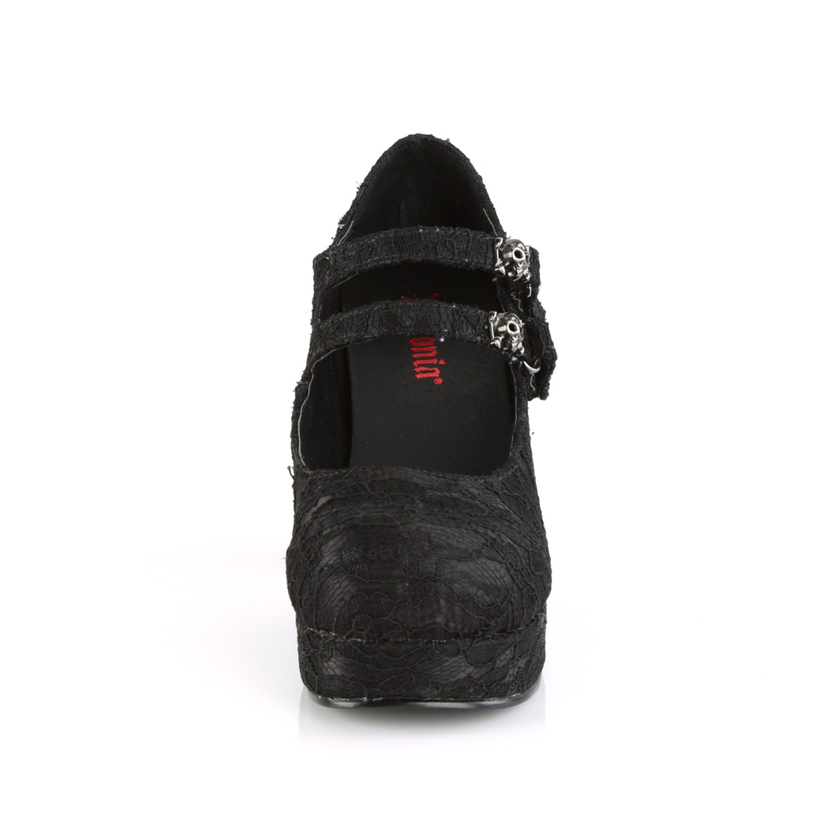 Demonia Cult Great Value | "Gothika-09" Platforms - Black Satin-Lace