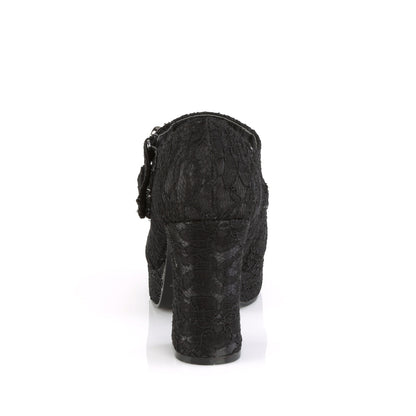 Demonia Cult Great Value | "Gothika-09" Platforms - Black Satin-Lace