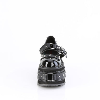 Demonia Cult Classic | "Damned-20" Platforms - Black Patent-Vegan Leather