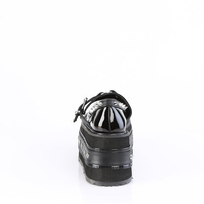Demonia Cult Classic | "Damned-20" Platforms - Black Patent-Vegan Leather