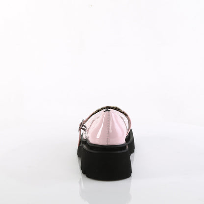 Demonia Cult Essential | "Renegade-56" Platforms - Baby Pink Patent