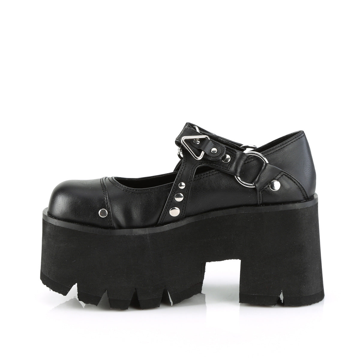 Demonia Cult Everyday | "Ashes-33" Platforms - Black Vegan Leather