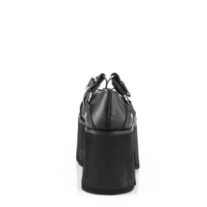 Demonia Cult Everyday | "Ashes-33" Platforms - Black Vegan Leather