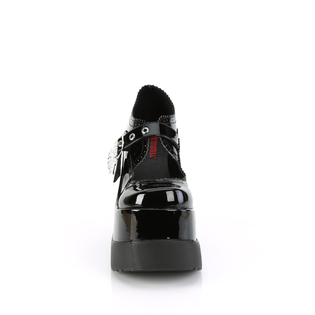 Demonia Cult Value | "Void-38" Platforms - Black Patent