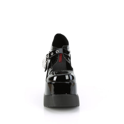 Demonia Cult Value | "Void-38" Platforms - Black Patent