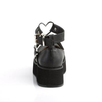 Demonia Cult Latest | "Sprite-02" Platforms - Black Vegan Leather