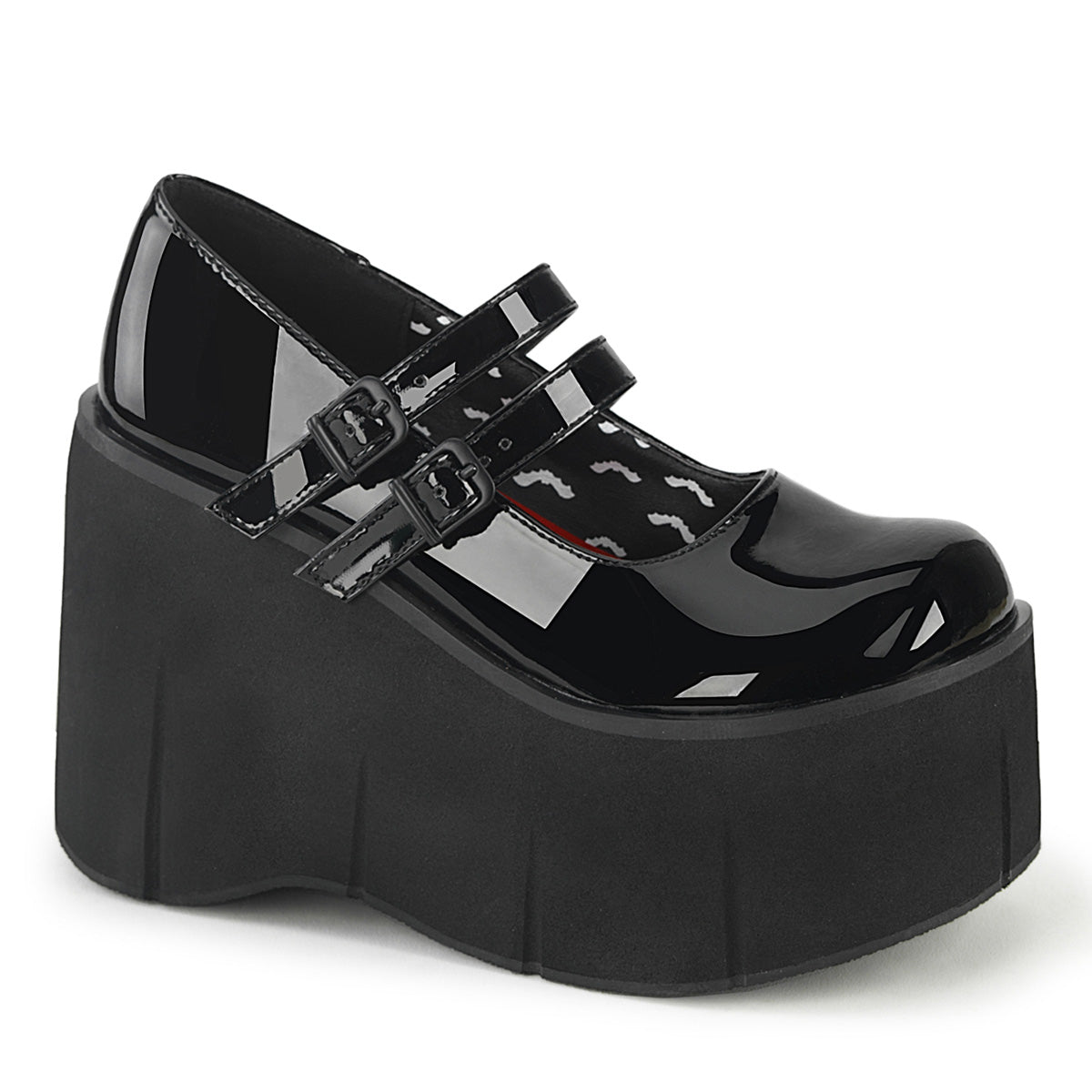 Demonia Cult Exclusive | "Kera-08" Platforms - Black Patent