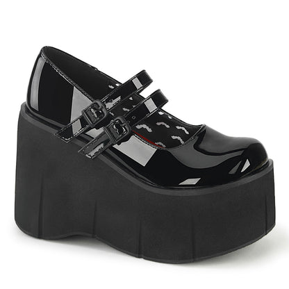 Demonia Cult Exclusive | "Kera-08" Platforms - Black Patent