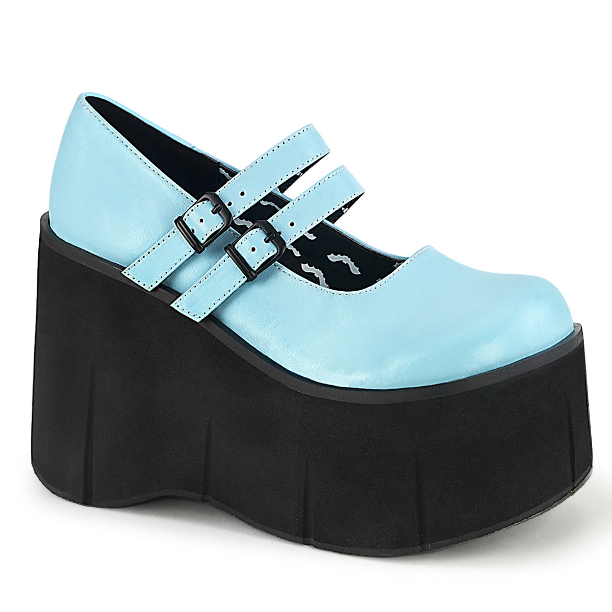 Demonia Cult Signature | "Kera-08" Platforms - Baby Blue Vegan Leather