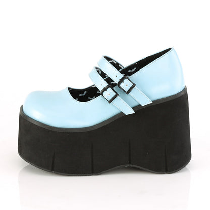Demonia Cult Signature | "Kera-08" Platforms - Baby Blue Vegan Leather
